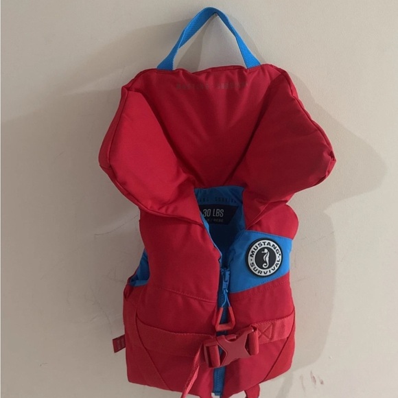 Other - Mustang Rev Child PFD, Red and Blue, for infants up to 30 lbs.